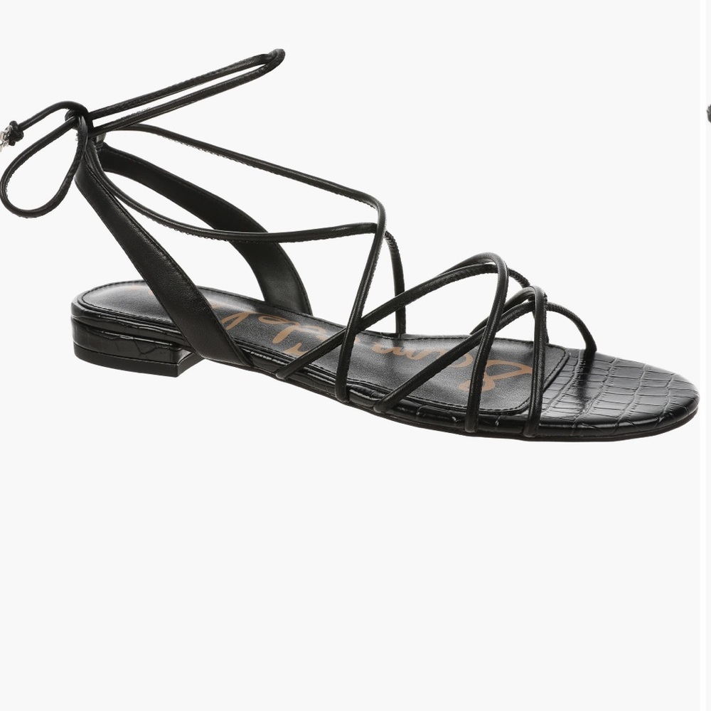 Sam Edelman Tihana Strappy Black Sandals 6.5